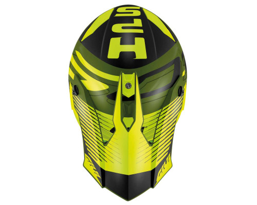 Givi 60.1 Шолом Крос ECE R22-06 Чорний/Зелений/Жовтий Розмір L