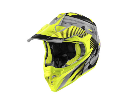 Givi 60.1 Fresh Кросовий Шолом ECE R22-06 Розмір S Сірий/Чорний/Жовтий Мат