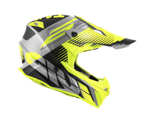Givi 60.1 Fresh Кросовий Шолом ECE R22-06 Розмір S Сірий/Чорний/Жовтий Мат
