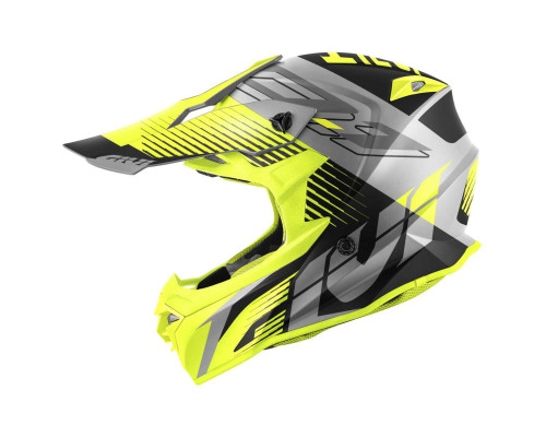 Givi 60.1 Fresh Кросовий Шолом ECE R22-06 Розмір S Сірий/Чорний/Жовтий Мат