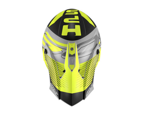 Givi 60.1 Fresh Кросовий Шолом ECE R22-06 Розмір S Сірий/Чорний/Жовтий Мат