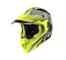 Givi 60.1 Fresh Кросовий Шолом ECE R22-06 Розмір S Сірий/Чорний/Жовтий Мат