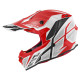 Givi 60.1 Invert Кросовий Шолом ECE R22-06 XL Білий/Червоний/Чорний