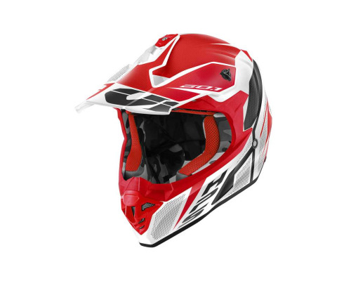 Givi 60.1 Інверт Кросовий Шолом ECE R22-06 XXL Білий/Червоний/Чорний