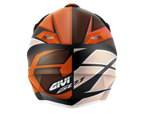 Givi 60.1 Invert Кросовий Шолом ECE R22-06 Мат Чорний/Білий/Помаранчевий Розмір M