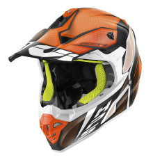 Givi 60.1 Invert Кросовий Шолом ECE R22-06 XL Чорний/Білий/Помаранчевий Мат