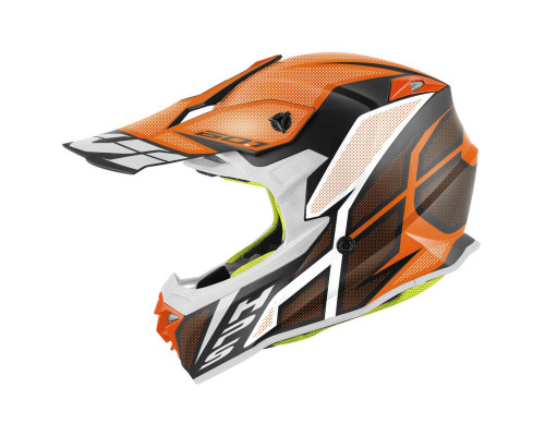 Givi 60.1 Invert Кросовий Шолом ECE R22-06 XL Чорний/Білий/Помаранчевий Мат