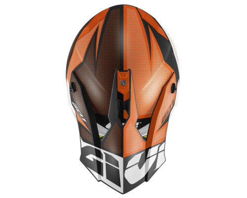 Givi 60.1 Invert Кросовий Шолом ECE R22-06 XL Чорний/Білий/Помаранчевий Мат