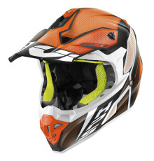 Givi 60.1 Invert Кросовий Шолом ECE R22-06 XL Чорний/Білий/Помаранчевий Мат