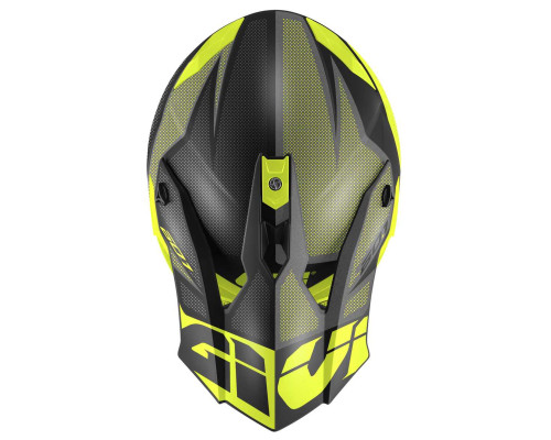 Givi 60.1 Invert Кросовий шолом ECE R22-06 XL Чорний/Титановий/Жовтий Мат