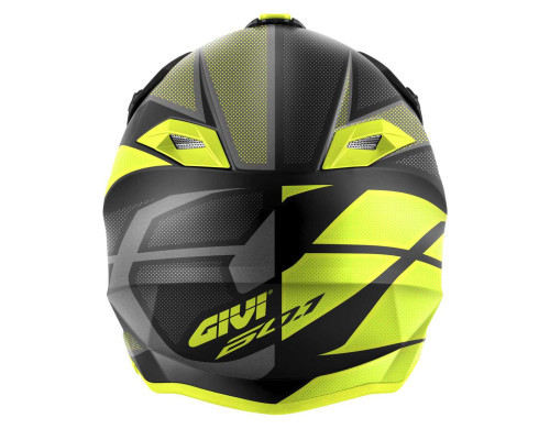 Givi 60.1 Invert Кросовий шолом ECE R22-06 XL Чорний/Титановий/Жовтий Мат