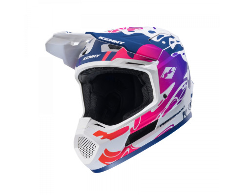 Kenny Racing Performance ERT Шолом Крос/Ендуро Графічний Флюїд XS (53-54 см) Білий/Синій/Рожевий