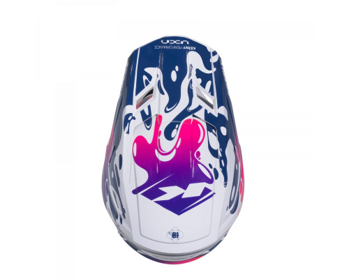 Kenny Racing Performance ERT Шолом Крос/Ендуро Графіка Fluid Розмір XXL (63-64 см) Білий/Синій/Рожевий