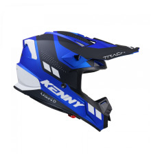 Kenny Racing Track Graphic Candy Blue матовий Крос/Ендуро Шолом XXL (63-64 см) Чорний/Синій/Білий