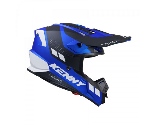 Kenny Racing Track Graphic Candy Blue матовий Крос/Ендуро Шолом XXL (63-64 см) Чорний/Синій/Білий