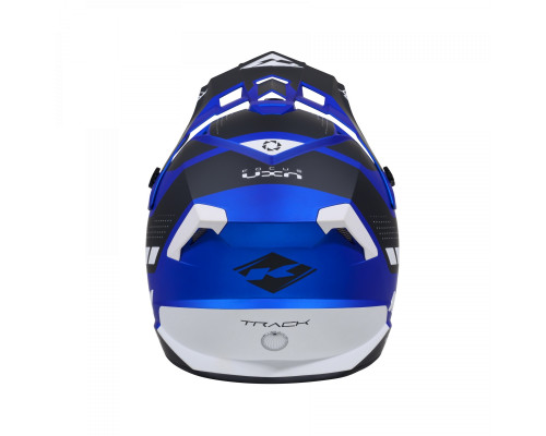 Kenny Racing Track Graphic Candy Blue матовий Крос/Ендуро Шолом XXL (63-64 см) Чорний/Синій/Білий