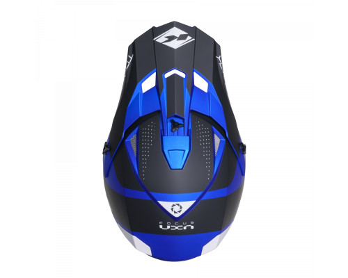 Kenny Racing Track Graphic Candy Blue матовий Крос/Ендуро Шолом XXL (63-64 см) Чорний/Синій/Білий