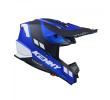 Kenny Racing Track Graphic Candy Blue матовий Крос/Ендуро Шолом XXL (63-64 см) Чорний/Синій/Білий