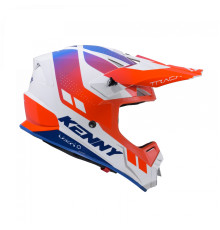 Kenny Racing Track Kid/Junior Крос/Ендуро Шолом Графіка Patriot Розмір L (51-52 см) Білий/Червоний/Синій