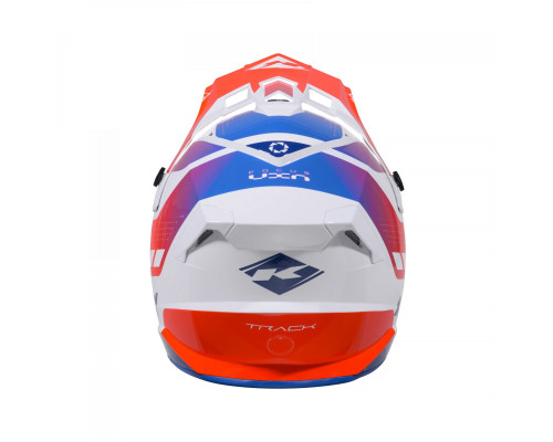 Kenny Racing Track Kid/Junior Крос/Ендуро Шолом Графіка Patriot Розмір L (51-52 см) Білий/Червоний/Синій