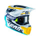 Leatt 7.5 V22 Шолом Moto з Окулярами VelociЗАДНІ4.5 Комплект Aqua Розмір S (55-56 см) Синій/Жовтий/Білий
