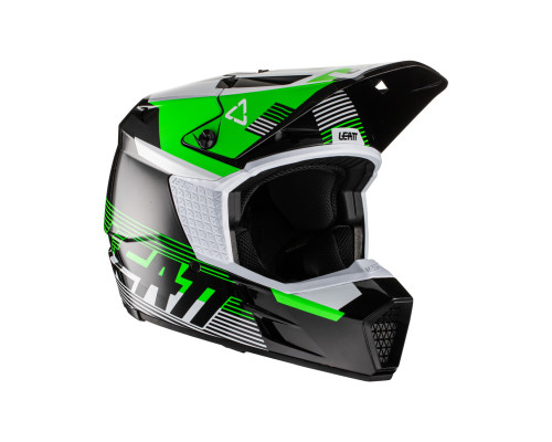 Leatt 3.5 V22 Шолом Мото Захист XL (61-62 см) Чорний/Зелений