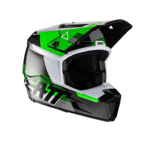 Leatt 3.5 V22 Шолом Мото Захист XL (61-62 см) Чорний/Зелений