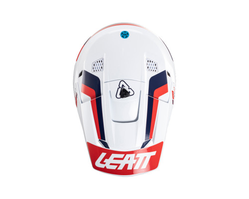 Leatt 3.5 V24 Шолом Мотоциклетний Комплект з Окулярами VelociЗАДНІ4.5 Розмір M (57-58 см) Білий/Гранатовий/Червоний
