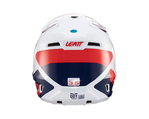 Leatt 3.5 V24 Шолом Мотоциклетний Комплект з Окулярами VelociЗАДНІ4.5 Розмір M (57-58 см) Білий/Гранатовий/Червоний