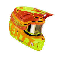 Leatt 7.5 V23 Шолом Мотоциклетний Комплект з Окулярами VelociЗАДНІ4.5 Iriz Розмір S (55-56 см) Жовтий Флуо/Помаранчевий