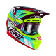 Leatt 8.5 v23 Шолом Moto Комплект з окулярами VelociЗАДНІ5.5 Неон Флуо Зелений/Фіолетовий/Синій Розмір M (57-58 см)