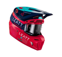 Leatt 8.5 V23 Шолом Moto Комплект з Окулярами VelociЗАДНІ5.5 XXL Червоний/Гранатовий/Синій