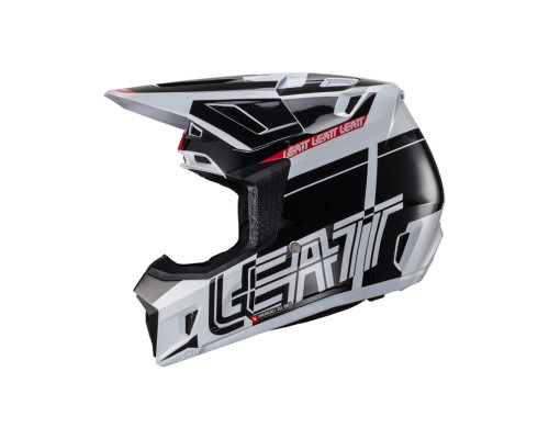 Leatt 7.5 v24 Шолом Moto з Окулярами VelociЗАДНІ4.5 Чорний/Білий/Червоний Розмір M (57-58 см)