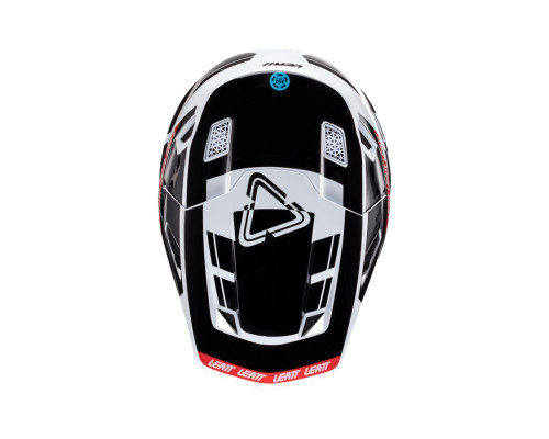 Leatt 7.5 v24 Шолом Moto з Окулярами VelociЗАДНІ4.5 Чорний/Білий/Червоний Розмір M (57-58 см)