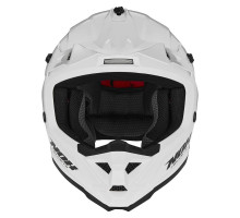 Nox N761 Дитячий Кросовий Шолом Мікрометричне Застібання Розмір XXL Білий Глянець