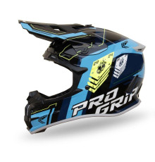 Progrip PG3080 Шолом Кросовий ECE 22R06 Застібка DD Розмір M Чорно-Синій