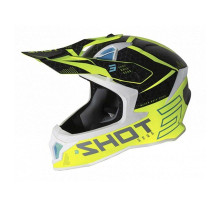 Shot Racing Lite Core Кросовий Шолом Неон Жовтий Чорний Глянцевий Розмір M