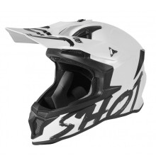 Shot Racing Kask Cross/Enduro Lite Solid White Glossy Розмір L Білий Поліск