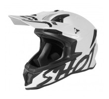 Shot Racing Kask Cross/Enduro Lite Solid White Glossy Розмір L Білий Поліск