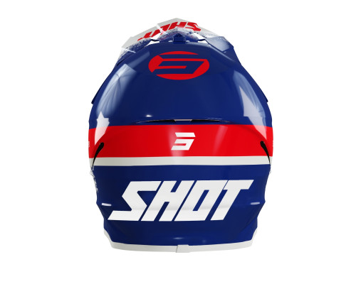 Shot Racing Furious Kid Roll дитячий мотошолом глянцевий синій/білий/червоний розмір YL