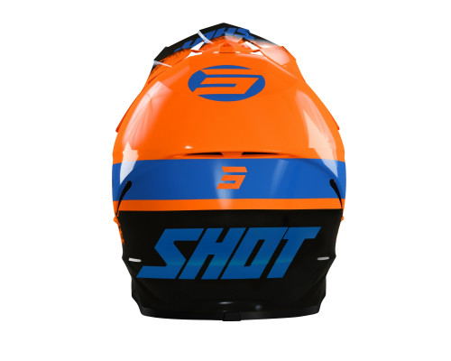 Shot Racing Furious Kid Roll дитячий мотошолом глянцевий помаранчевий/синій/чорний розмір YM