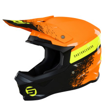Shot Racing Furious Kid Roll Дитячий Мотоциклетний Шолом Глянцевий Неоновий Помаранчевий/Чорний/Жовтий Розмір YS