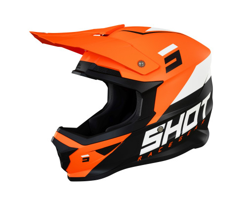 Shot Racing Furious Chase Каска Мото Матова Чорний/Помаранчевий/Білий Розмір M