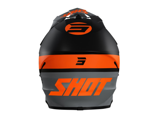 Shot Racing Furious Шолом Мотоциклетний Мат Чорний/Сірий/Помаранчевий Розмір L