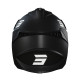 Shot Racing Kask Moto Lite Solid Black матовий 2.0, шолом мотоциклетний, чорний матовий, розмір M