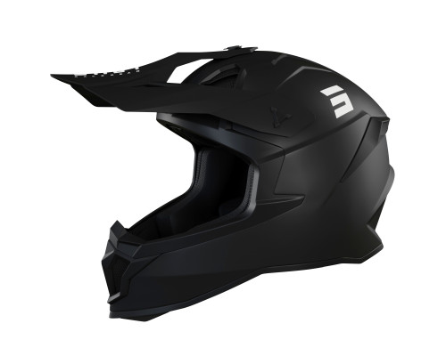 Shot Racing Kask Moto Lite Solid, шолом мотоциклетний, чорний матовий, розмір XXL