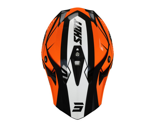 Shot Racing Pulse Revenge шолом мотоциклетний глянцевий чорний/помаранчевий/білий розмір S