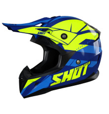 Shot Racing Pulse Revenge Каска Мото Глянцевий Синій/Жовтий Розмір L