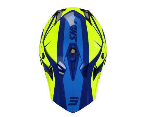 Shot Racing Pulse Revenge Каска Мото Глянцевий Синій/Жовтий Розмір L