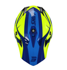 Shot Racing Pulse Revenge Каска Мото Глянцева Синьо-Жовта Розмір S
